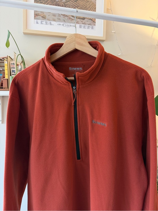 Simms Other - Simms Men's Rust Half Zip Fleece Pullover